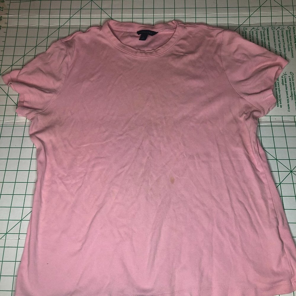 LANDS’ END WOMEN’S PINK SALMON short SLEEVE POLO SHIRT TOP SIZE L